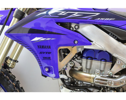 WORKS CONNECTION RADIATOR BRACES, YAMAHA 23-25 YZ450F/24-25 YZ450FX