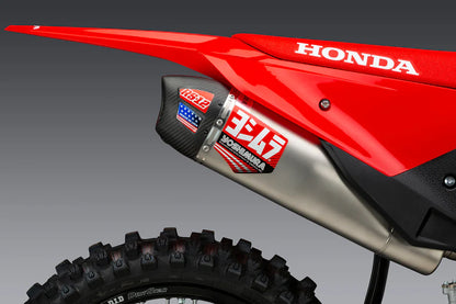 YOSHIMURA RS-12 STAINLESS FULL EXHAUST SYSTEM W / STAINLESS SILENCER, HONDA 25 CRF450R/25 CRF450RX