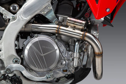 YOSHIMURA RS-12 STAINLESS FULL EXHAUST SYSTEM W / STAINLESS SILENCER, HONDA 25 CRF450R/25 CRF450RX