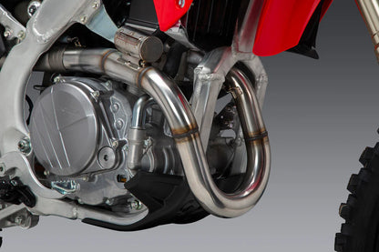 YOSHIMURA RS-12 STAINLESS FULL EXHAUST SYSTEM W / STAINLESS SILENCER, HONDA 25 CRF450R/25 CRF450RX