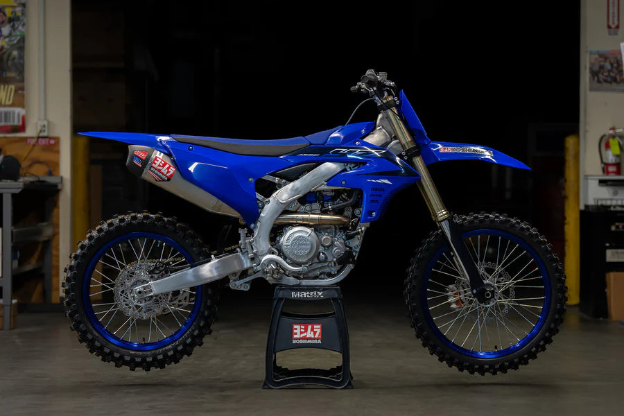 YOSHIMURA RS-12 STAINLESS FULL EXHAUST SYSTEM W / ALU SILENCER, YAMAHA 23-25 YZ450F/24-25 YZ450FX/25 WR450F