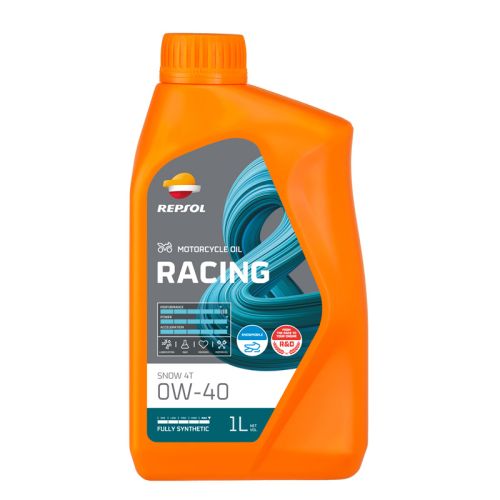 REPSOL SYNTHETIC 0W40 RACING ENGINE OIL SNOW 4T