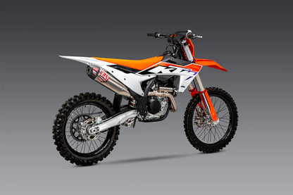 YOSHIMURA RS-12 FULL TITANIUM EXHAUST SYSTEM W / TITANIUM SILENCER, 23+KTM 450 SX/XC-F/ 23+HUSQVARNA FC/FX 450 / 24+GAS GAS MC/EX 450F