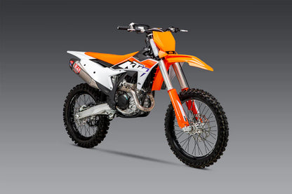 YOSHIMURA RS-12 FULL TITANIUM EXHAUST SYSTEM W / TITANIUM SILENCER, 23+KTM 450 SX/XC-F/ 23+HUSQVARNA FC/FX 450 / 24+GAS GAS MC/EX 450F