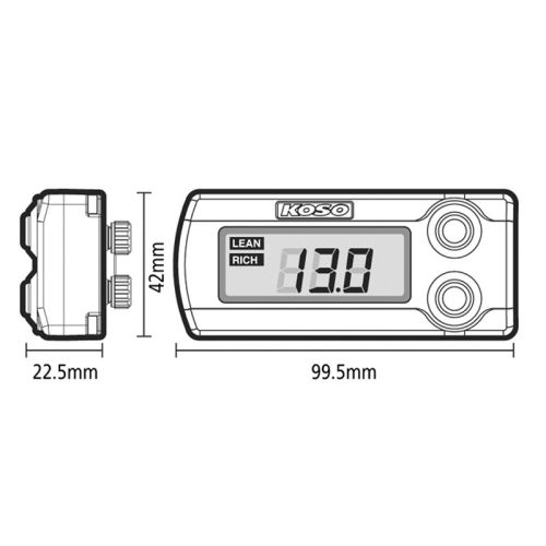 KOSO WIDEBAND AIR/FUEL RATIO METER