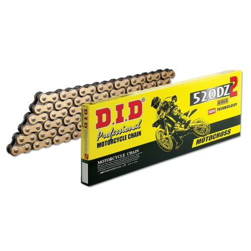 DID 520DZ2 GOLD NON-SEALED MOTOCROSS CHAIN