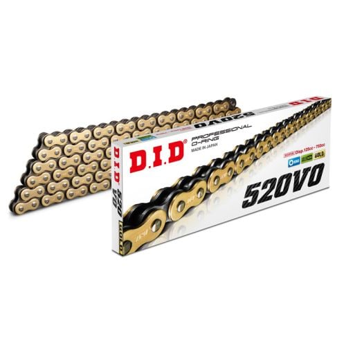 DID 520VO GOLD O-RING SEALED CHAIN