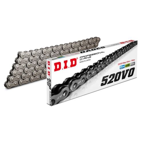 DID 520VO RAW STEEL O-RING SEALED CHAIN