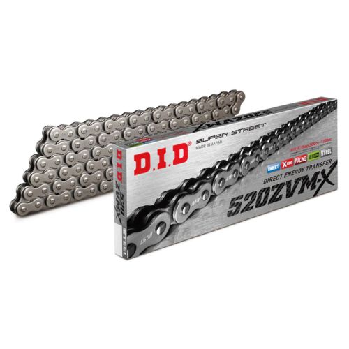 DID 520ZVMX RAW STEEL X-RING SEALED CHAIN