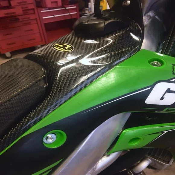 P3 CARBON GAS TANK COVER, KAWASAKI KX250/450 19-25