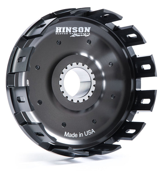 HINSON BILLETPROOF CLUTCH BASKET W/KICK STARTER GEAR, YAMAHA YZ250 93-25/YZ250X 16-25