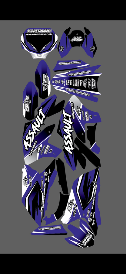 ASSAULT SNOWBIKES GRAPHIC KITS-139 DESIGNS BIKE ONLY