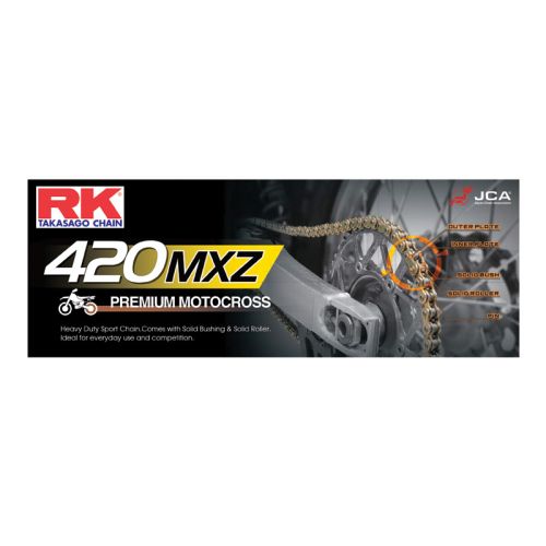 RK 420MXZ GOLD NON-SEALED MOTOCROSS CHAIN