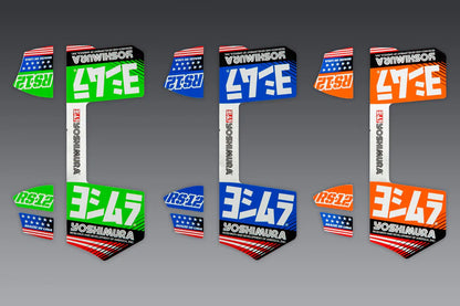 YOSHIMURA RS-12 SILENCER OE BRANDED 4 PIECE DECAL KIT